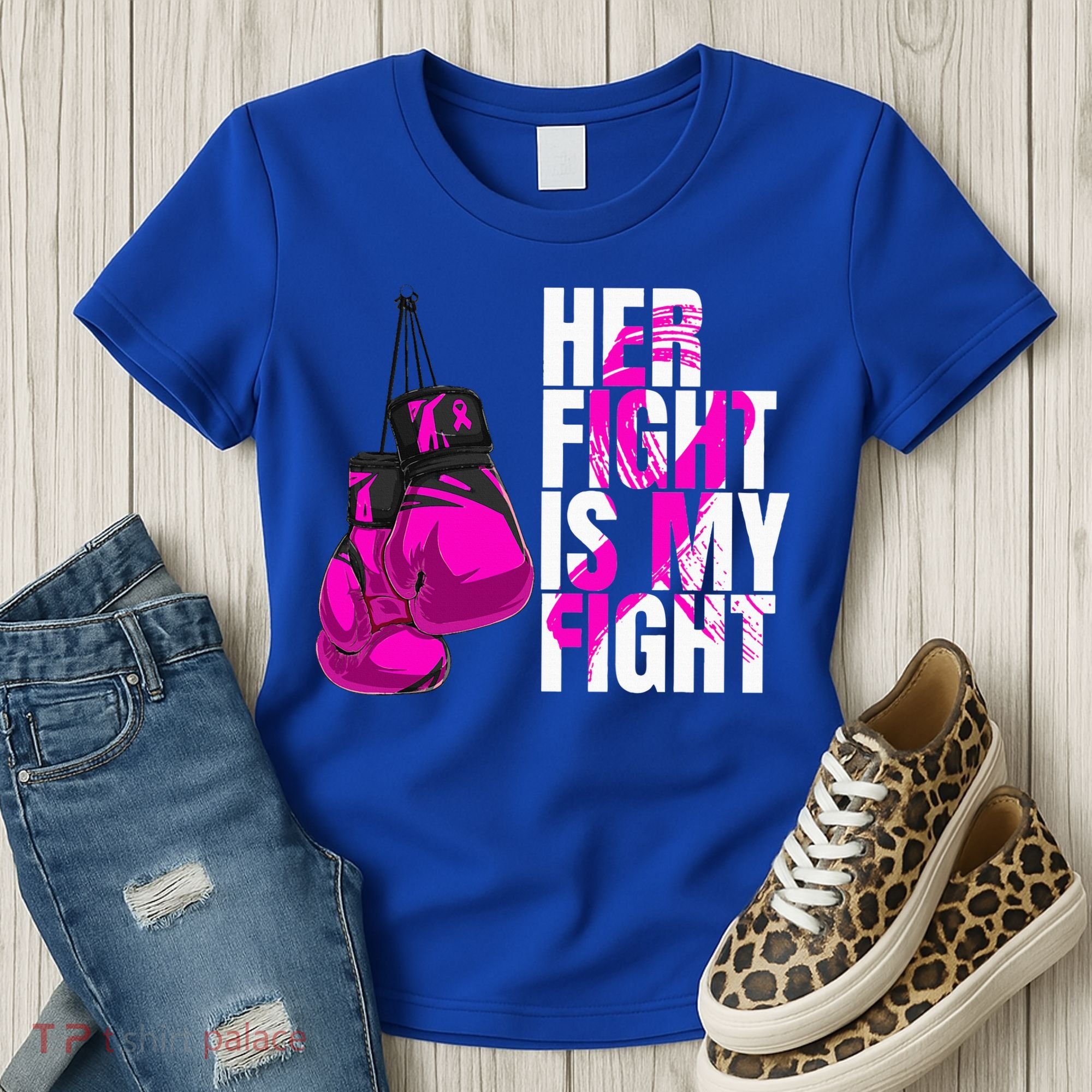 Breast Cancer Awareness Husband Support Squad Women's T-Shirt