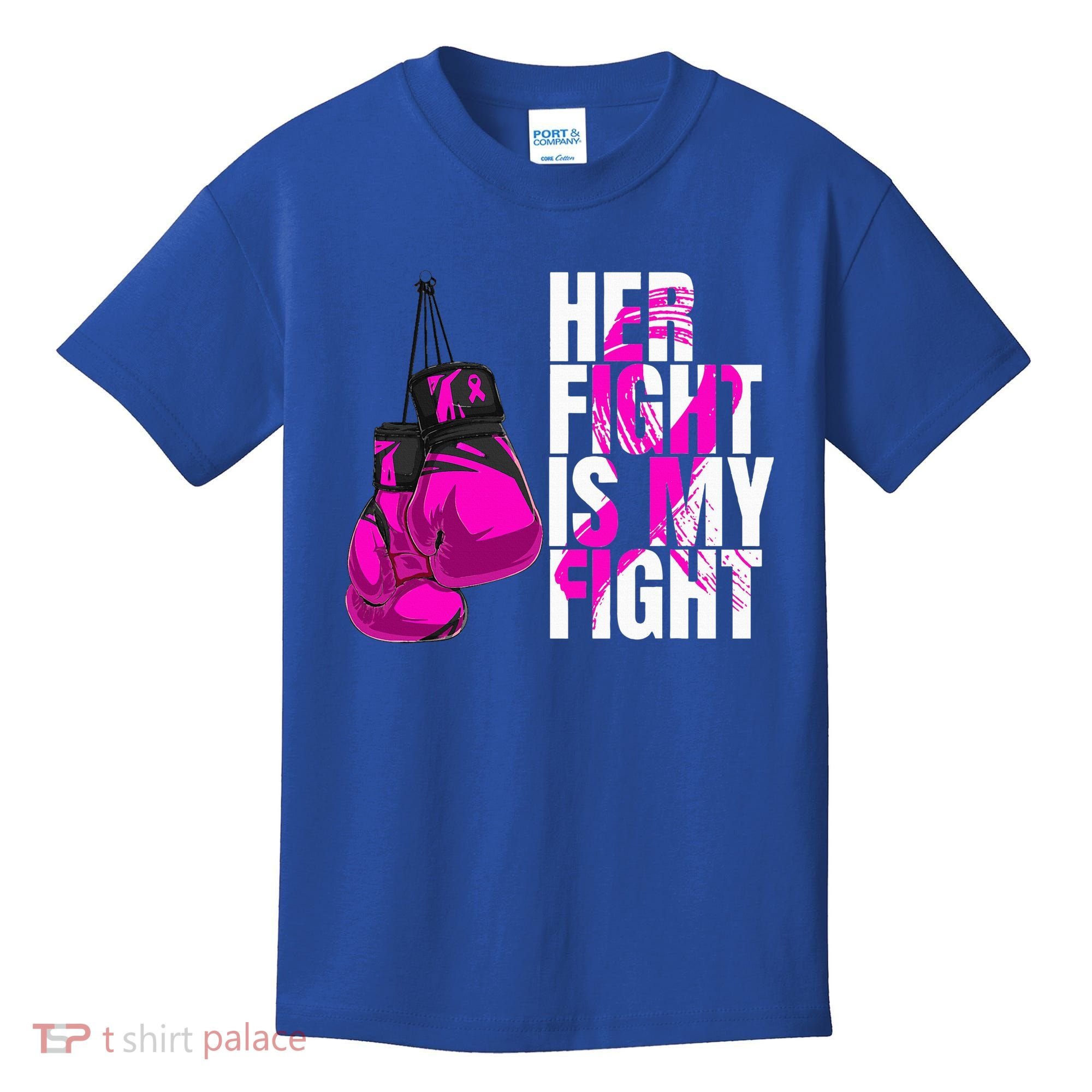 Breast Cancer Awareness Husband Support Squad Kids T-Shirt