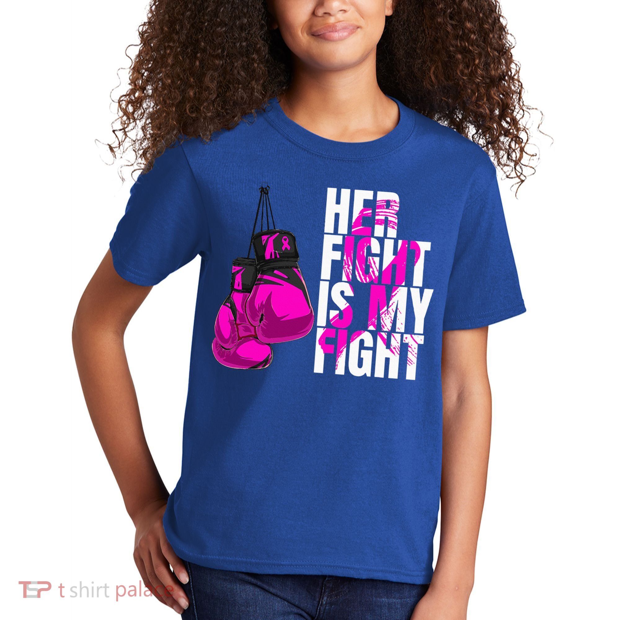 Breast Cancer Awareness Husband Support Squad Kids T-Shirt