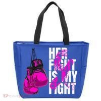 Breast Cancer Awareness Husband Support Squad Tote Bag thumb 0