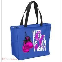 Breast Cancer Awareness Husband Support Squad Tote Bag thumb 2