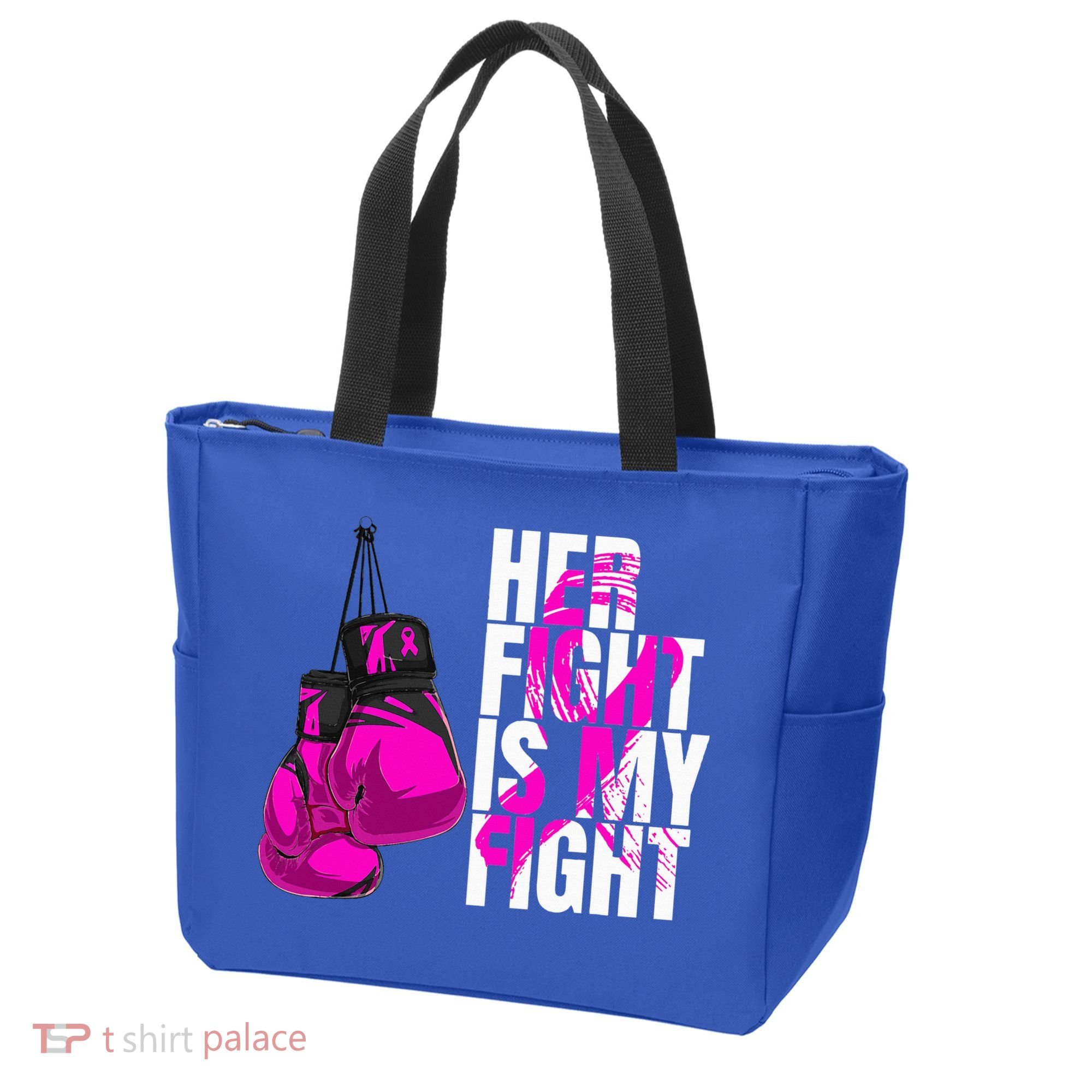 Breast Cancer Awareness Husband Support Squad Tote Bag