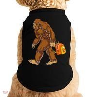Bigfoot Carrying a Backpack Sasquatch Back To School Funny Doggie Tank thumb 0