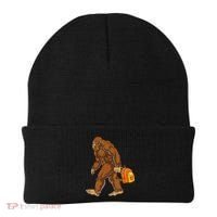 Bigfoot Carrying a Backpack Sasquatch Back To School Funny Beanie thumb 0