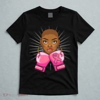 Breast Cancer Afro African American For Women Girls T-Shirt thumb 5