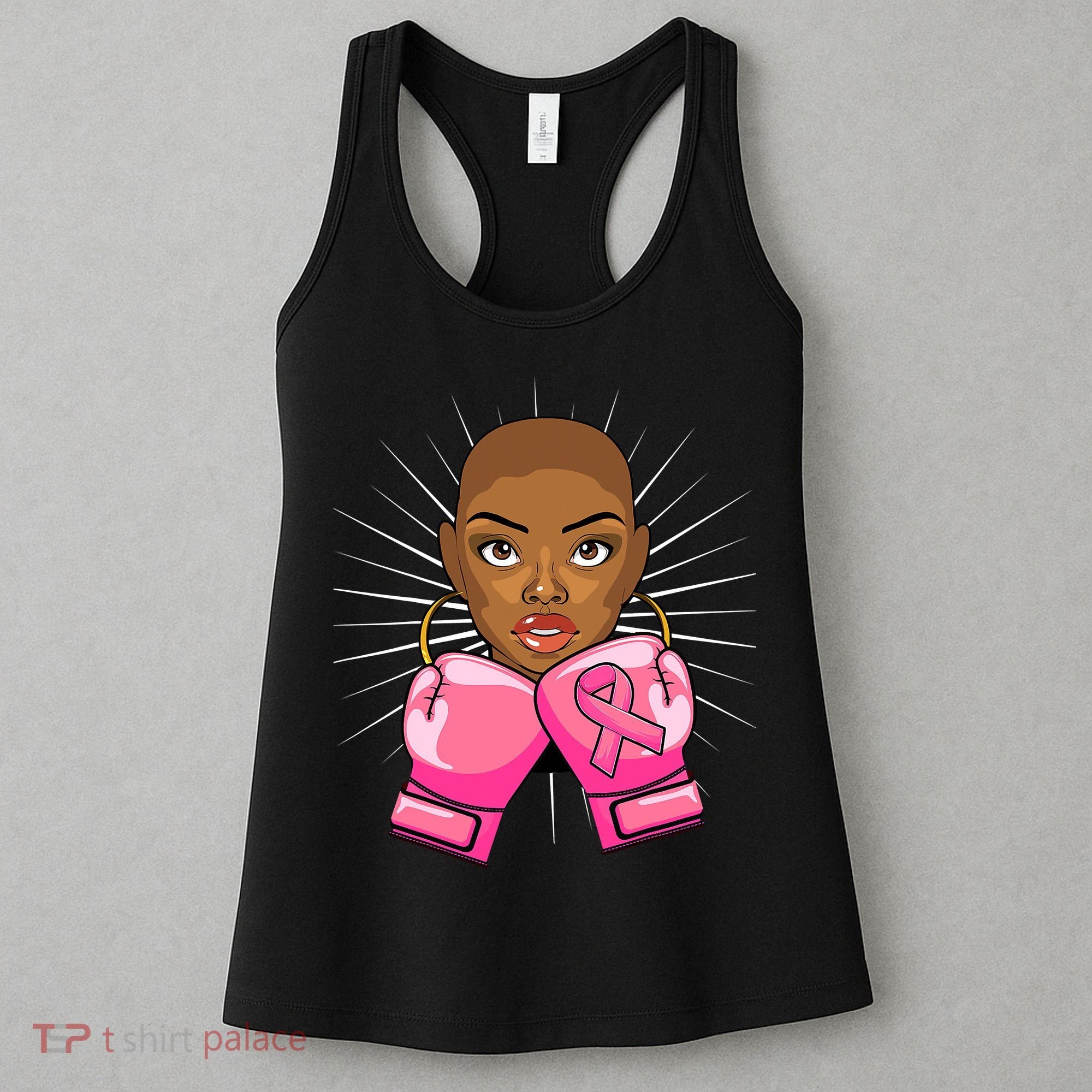 Breast Cancer Afro African American For Women Girls Women's Tank Top