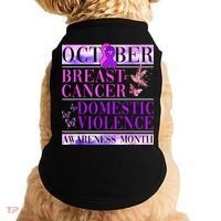 Breast Cancer And Domestic Violence Awareness Doggie Tank thumb 0