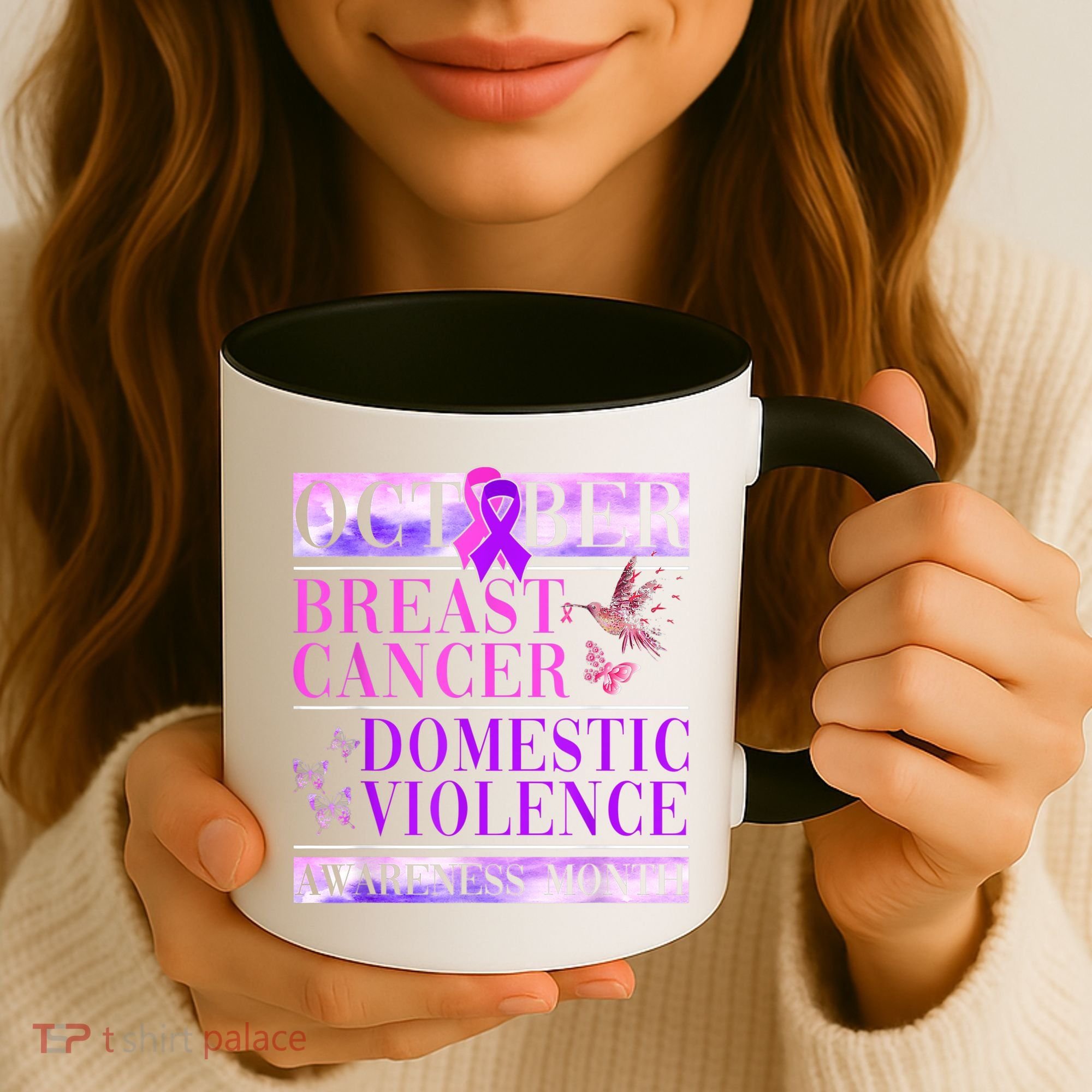 Breast Cancer And Domestic Violence Awareness Coffee Mug