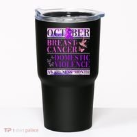 Breast Cancer And Domestic Violence Awareness Tumbler thumb 0