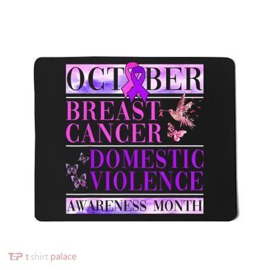 Breast Cancer And Domestic Violence Awareness Mousepad