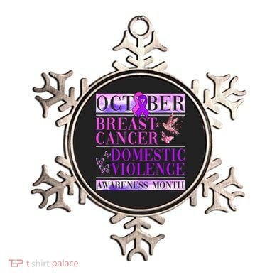 Breast Cancer And Domestic Violence Awareness Ornament