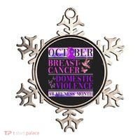 Breast Cancer And Domestic Violence Awareness Ornament thumb 0
