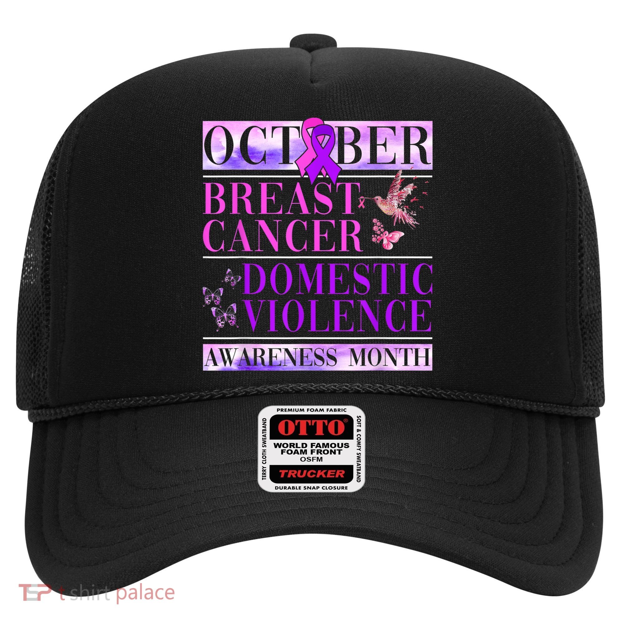 Breast Cancer And Domestic Violence Awareness Hat