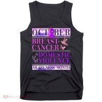 Breast Cancer And Domestic Violence Awareness Tank Top thumb 0