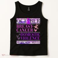 Breast Cancer And Domestic Violence Awareness Tank Top thumb 2