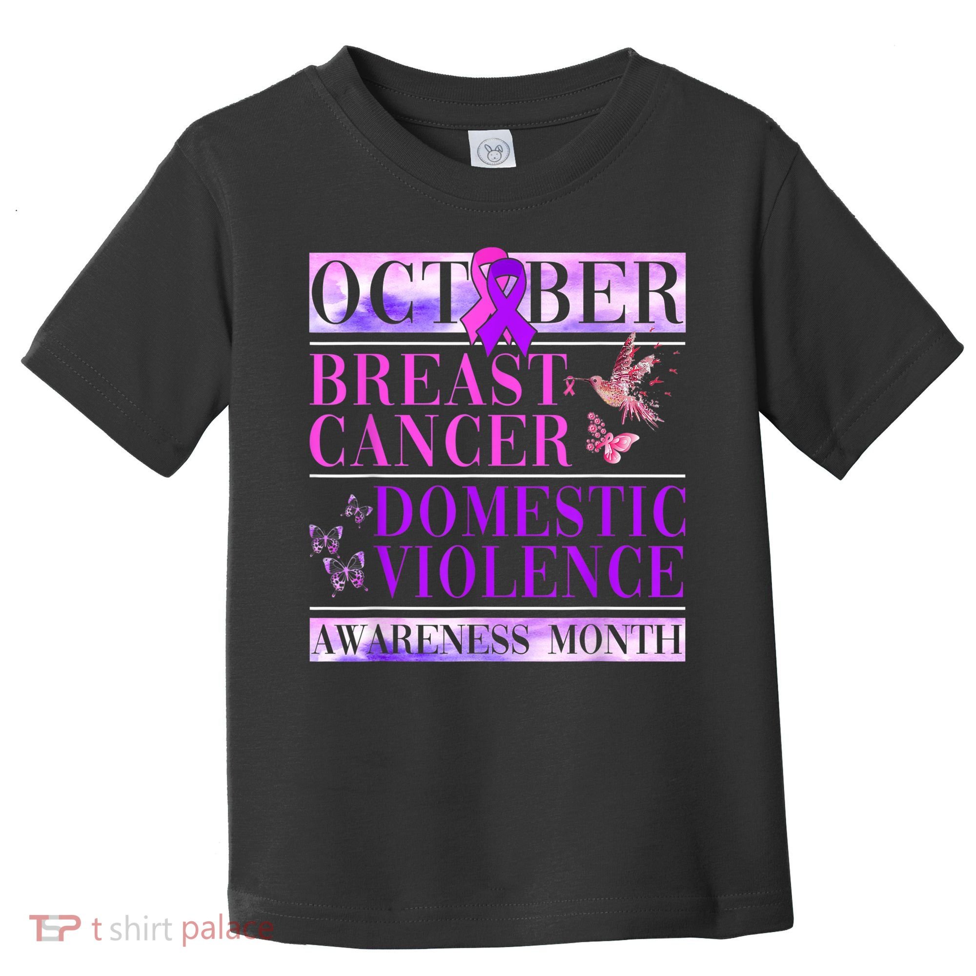 Breast Cancer And Domestic Violence Awareness Toddler T-Shirt