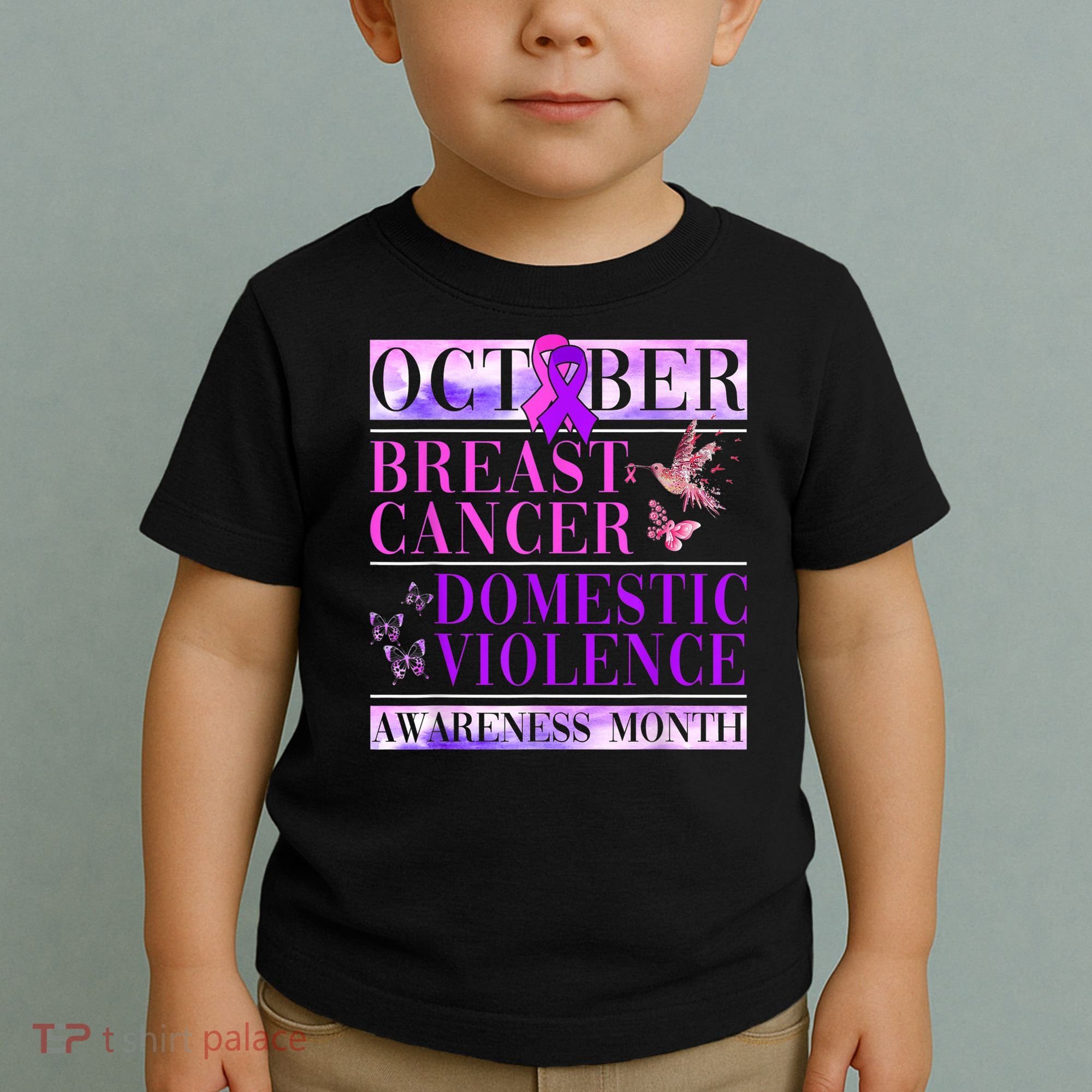 Breast Cancer And Domestic Violence Awareness Toddler T-Shirt