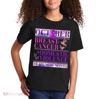 Breast Cancer And Domestic Violence Awareness Kids T-Shirt thumb 2