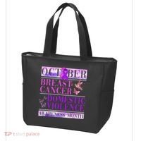 Breast Cancer And Domestic Violence Awareness Tote Bag thumb 3
