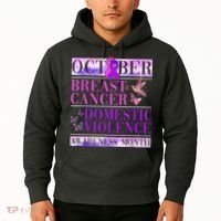 Breast Cancer And Domestic Violence Awareness Hoodie thumb 2
