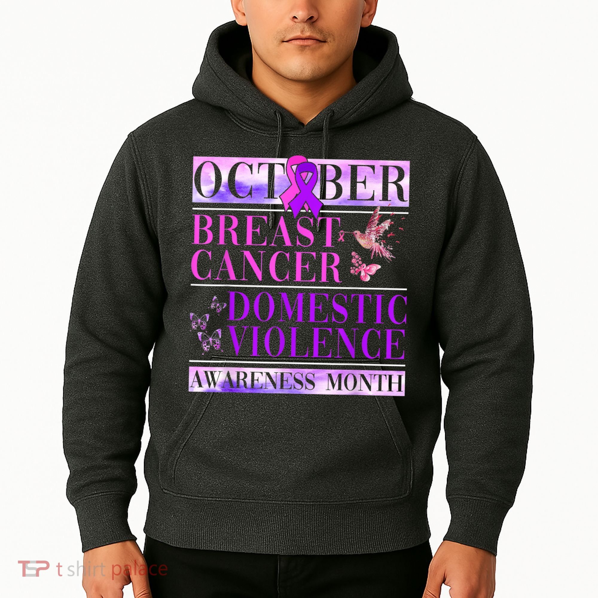 Breast Cancer And Domestic Violence Awareness Hoodie