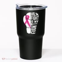 Breast Cancer Awareness Husband Support Squad Tumbler thumb 0