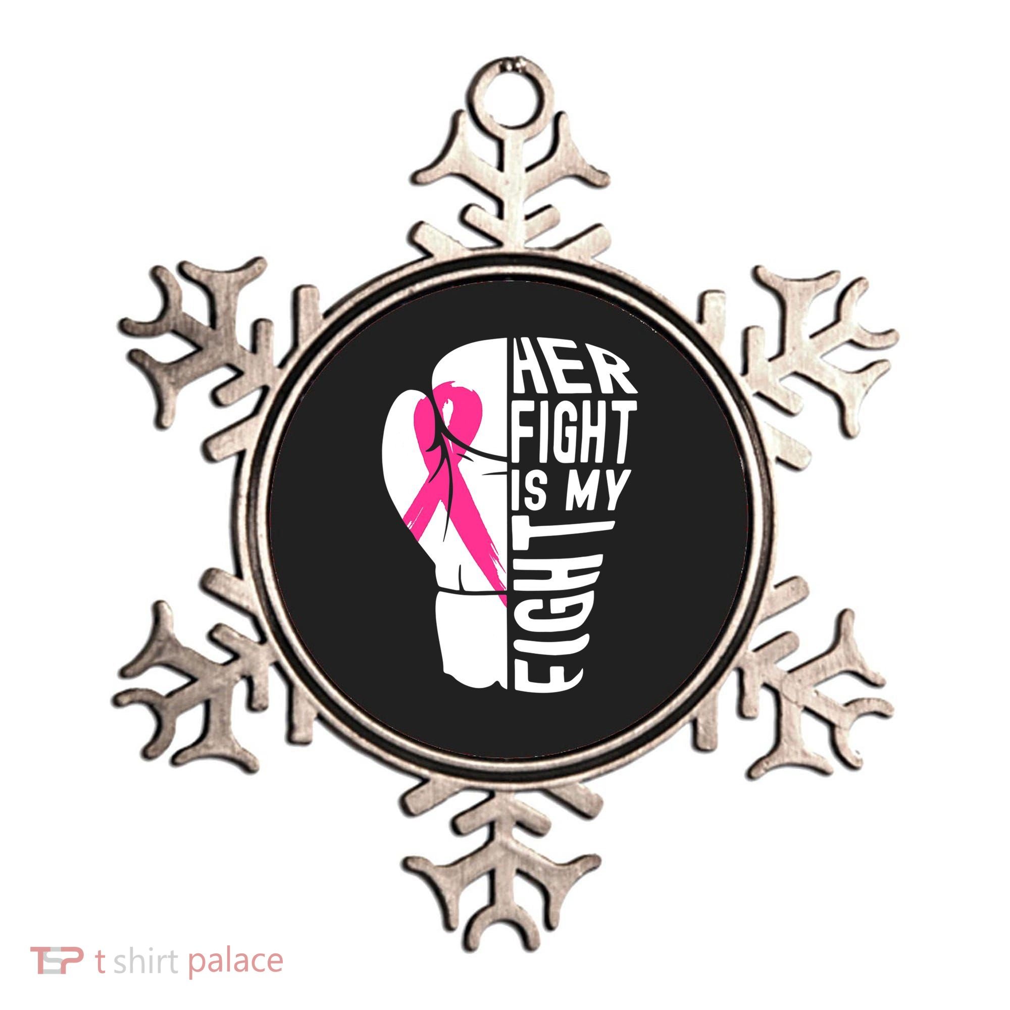 Breast Cancer Awareness Husband Support Squad Ornament