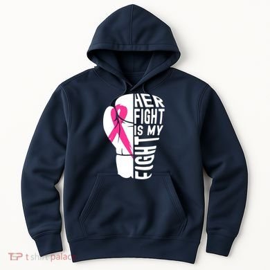Breast Cancer Awareness Husband Support Squad Hoodie