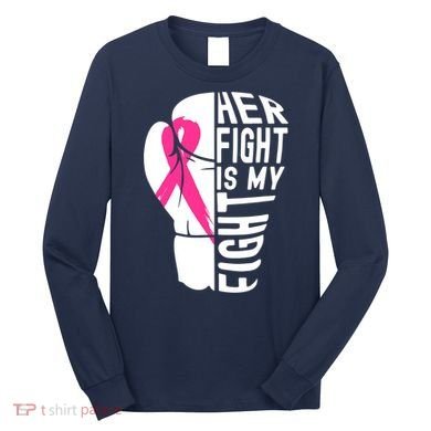 Breast Cancer Awareness Husband Support Squad Long Sleeve Shirt