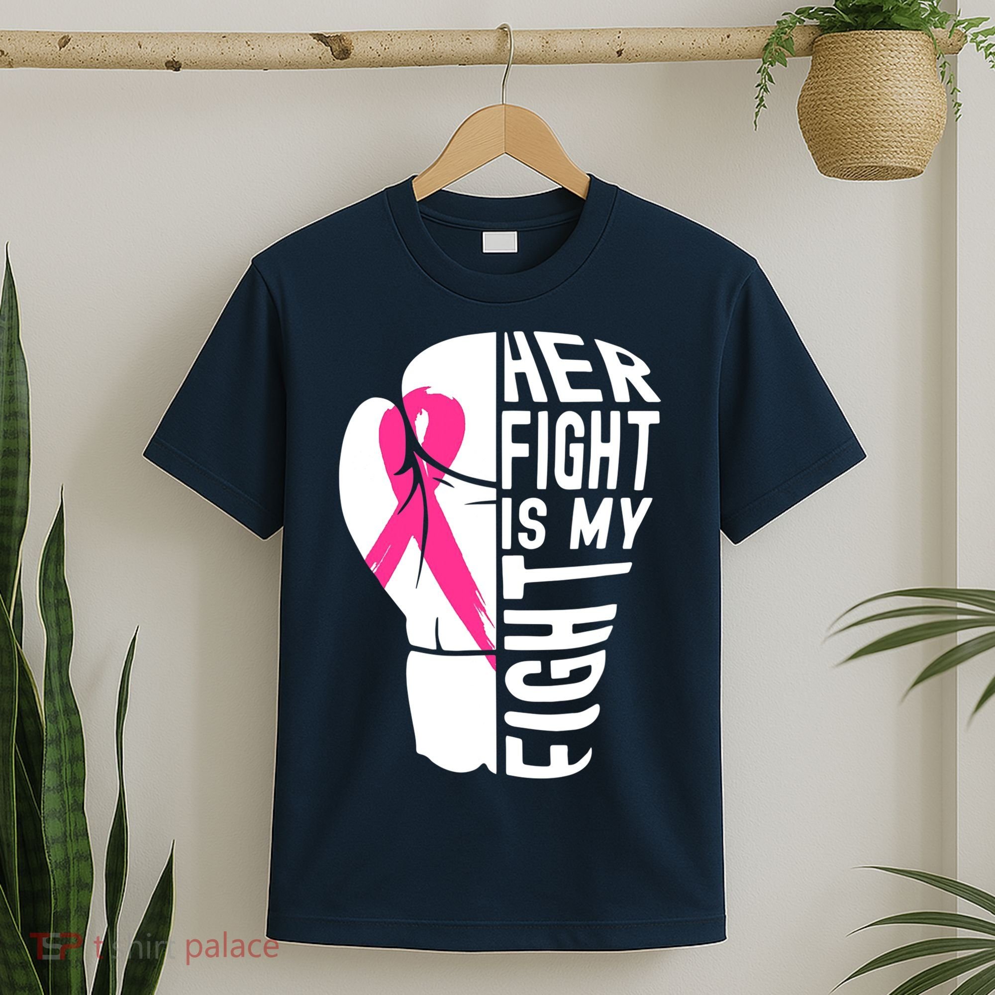 Breast Cancer Awareness Husband Support Squad T-Shirt