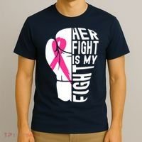 Breast Cancer Awareness Husband Support Squad T-Shirt thumb 3