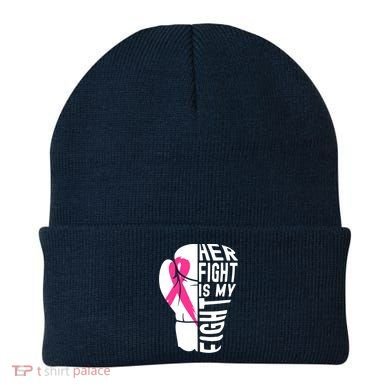 Breast Cancer Awareness Husband Support Squad Beanie