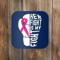 Breast Cancer Awareness Husband Support Squad Coaster thumb 0