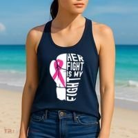 Breast Cancer Awareness Husband Support Squad Women's Tank Top thumb 2