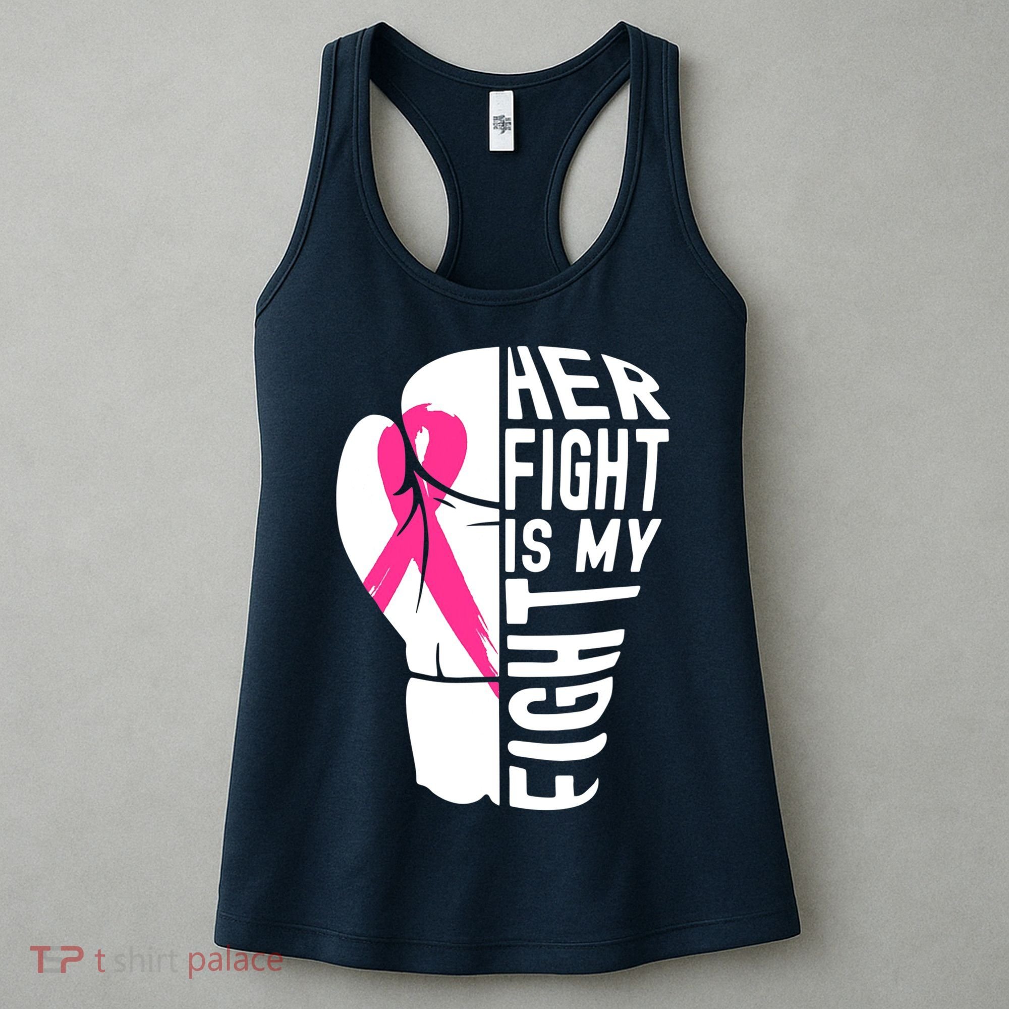 Breast Cancer Awareness Husband Support Squad Women's Tank Top