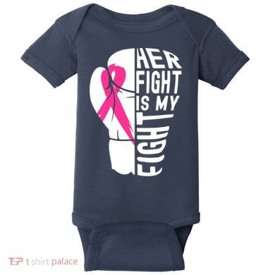 Breast Cancer Awareness Husband Support Squad Baby Bodysuit