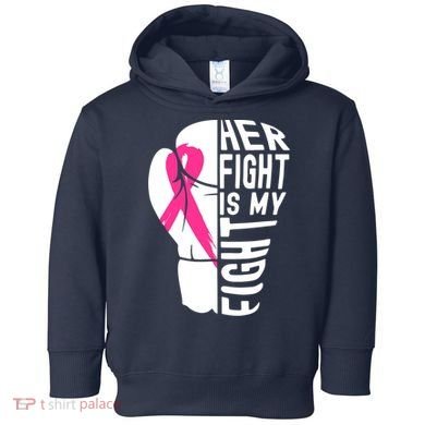 Breast Cancer Awareness Husband Support Squad Toddler Hoodie