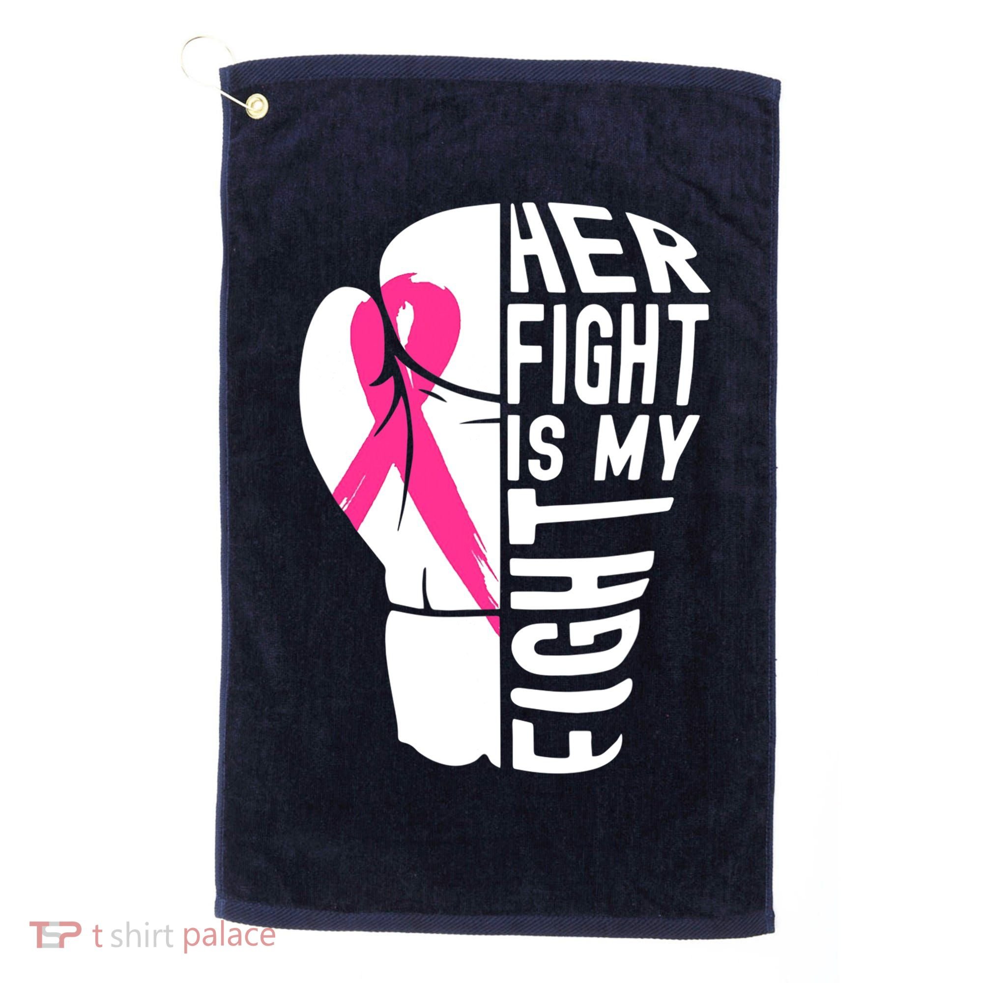 Breast Cancer Awareness Husband Support Squad Golf Towel