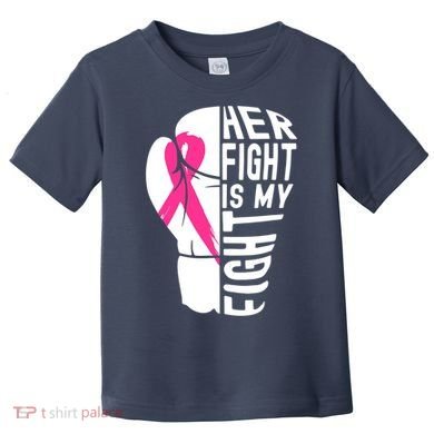 Breast Cancer Awareness Husband Support Squad Toddler T-Shirt