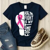 Breast Cancer Awareness Husband Support Squad Women's T-Shirt thumb 3
