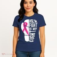 Breast Cancer Awareness Husband Support Squad Women's T-Shirt thumb 4