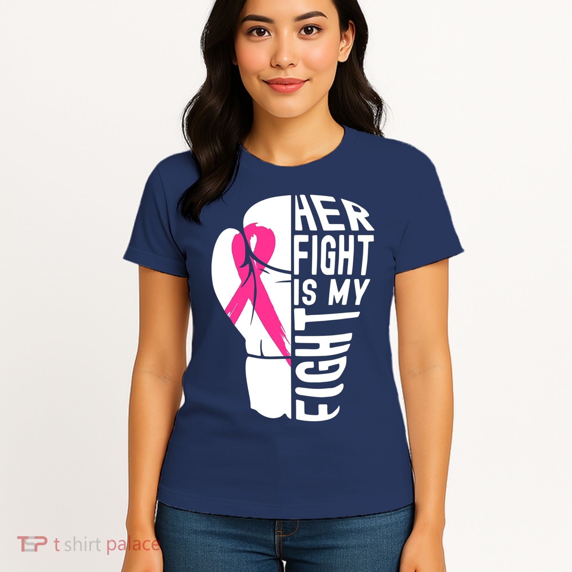 Breast Cancer Awareness Husband Support Squad Women's T-Shirt