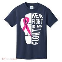 Breast Cancer Awareness Husband Support Squad Kids T-Shirt thumb 0