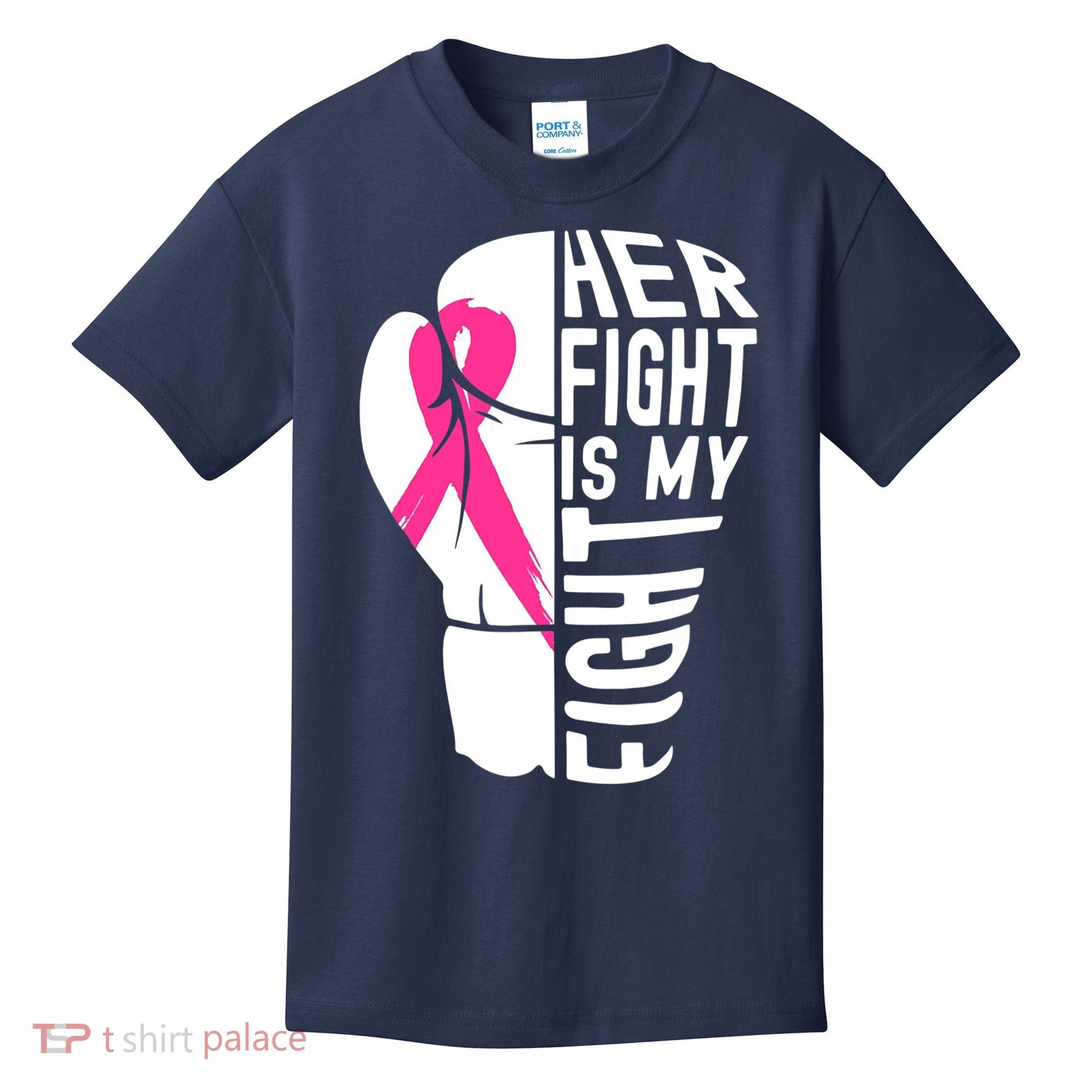 Breast Cancer Awareness Husband Support Squad Kids T-Shirt