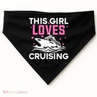 Best Cruising Art Cruise Ship Lover Cruise Travel USA-Made Doggie Bandana thumb 0