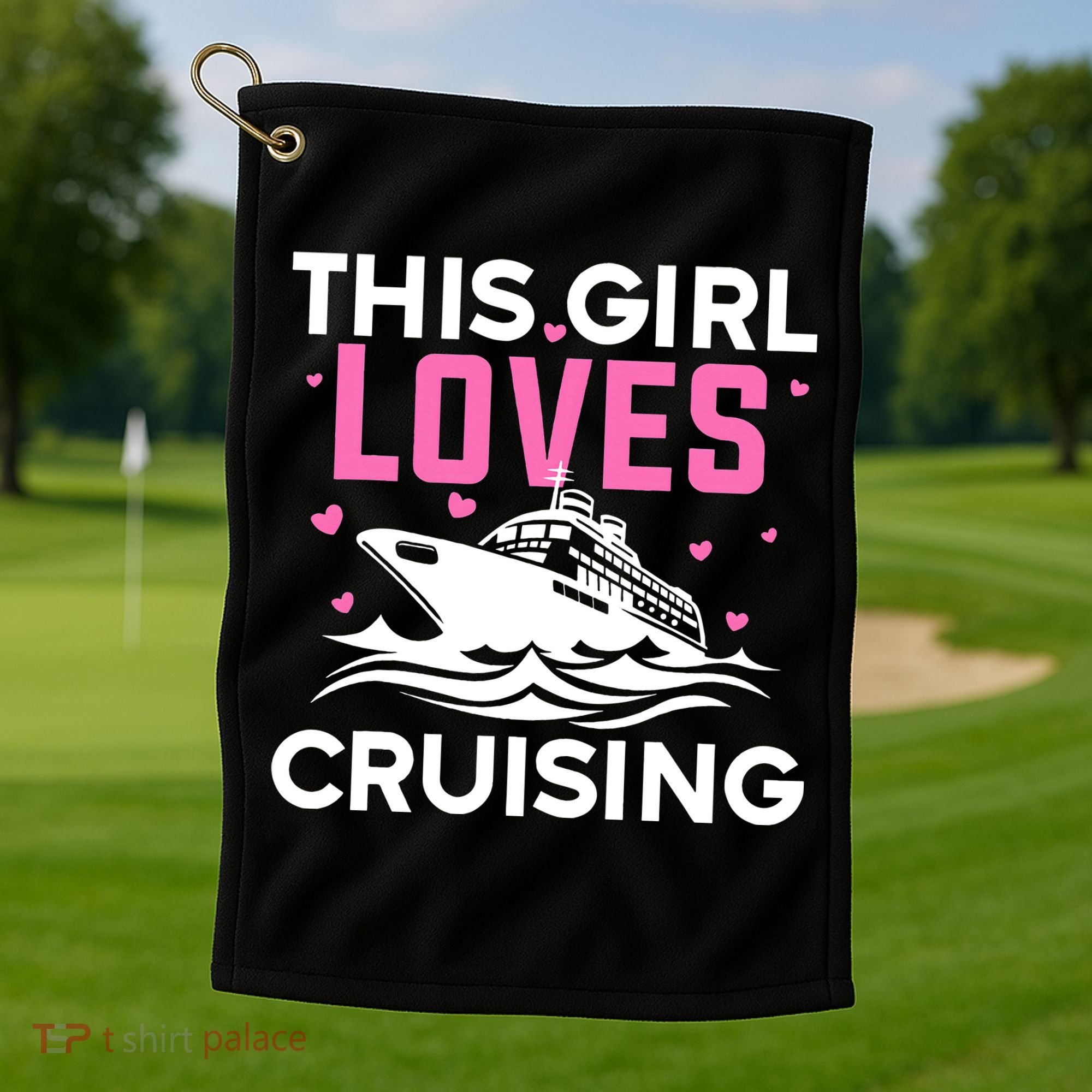 Best Cruising Art Cruise Ship Lover Cruise Travel Golf Towel
