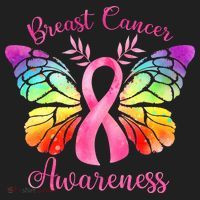 Breast Cancer Awareness Pink Ribbon Butterfly Beanie thumb 2