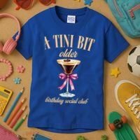 Birthday Costume A Tini Bit Older Espresso Martini Kids T-Shirt thumb 3