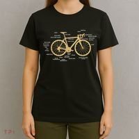 Bicycle Cycling Anatomy Road Bike Parts Biking Cyclist T-Shirt thumb 4