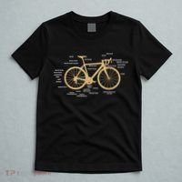 Bicycle Cycling Anatomy Road Bike Parts Biking Cyclist T-Shirt thumb 5